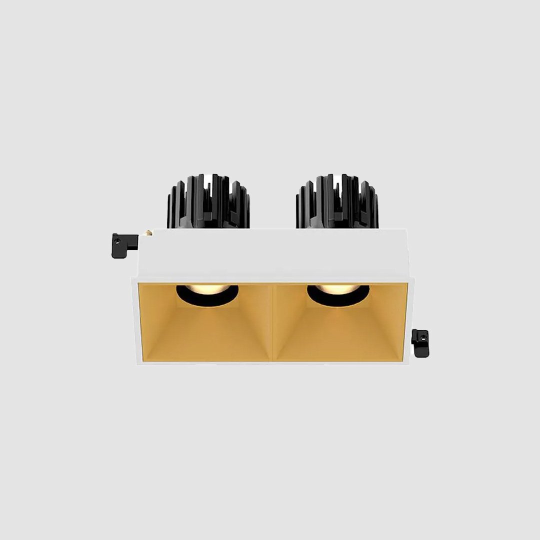 3 Inch Recessed Square Adjustable Double Downlight