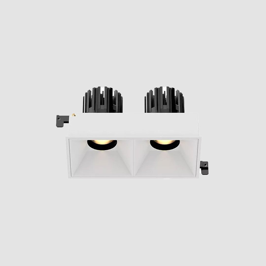 3 Inch Recessed Square Adjustable Double Downlight