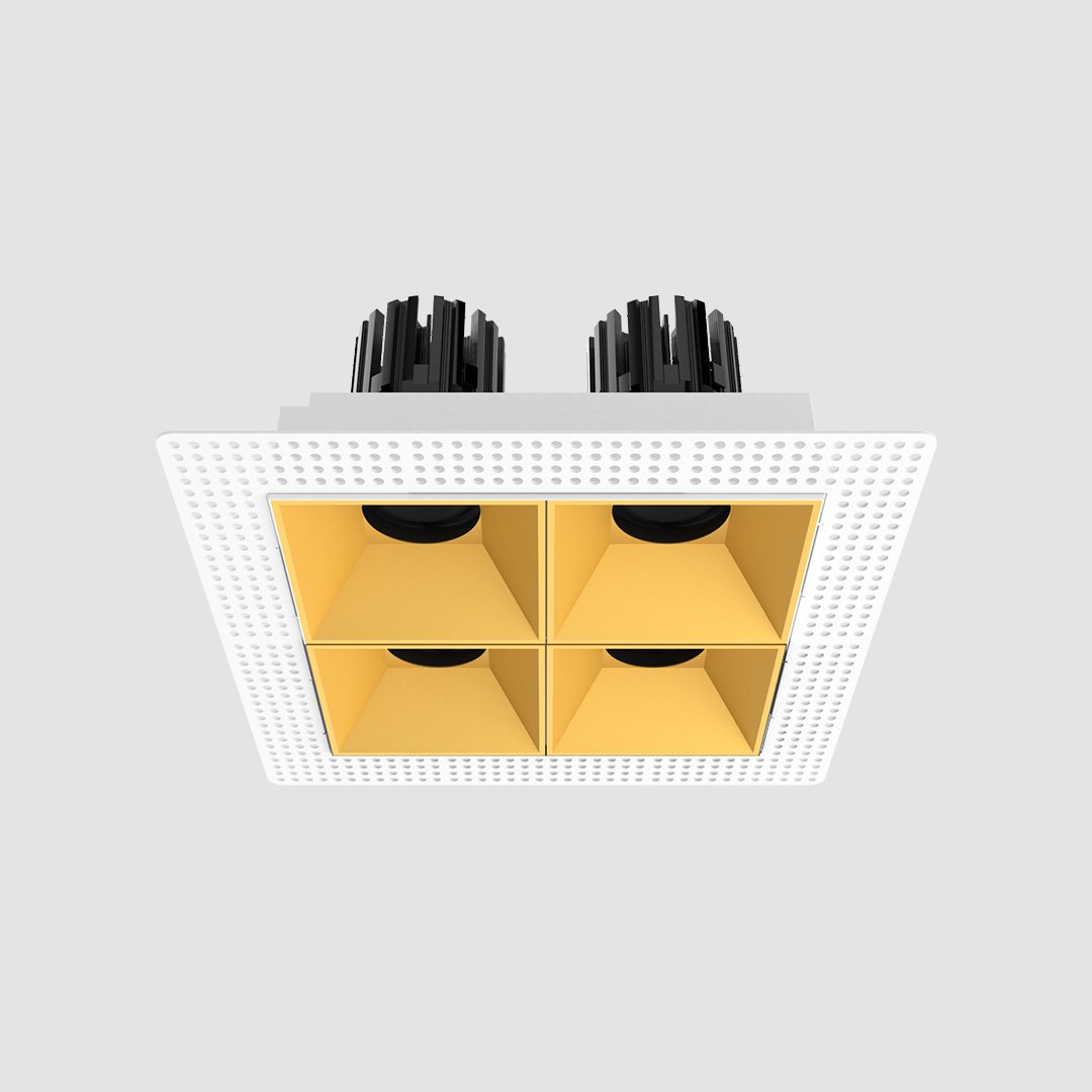 3 Inch Recessed Square Adjustable Quadruple Downlight