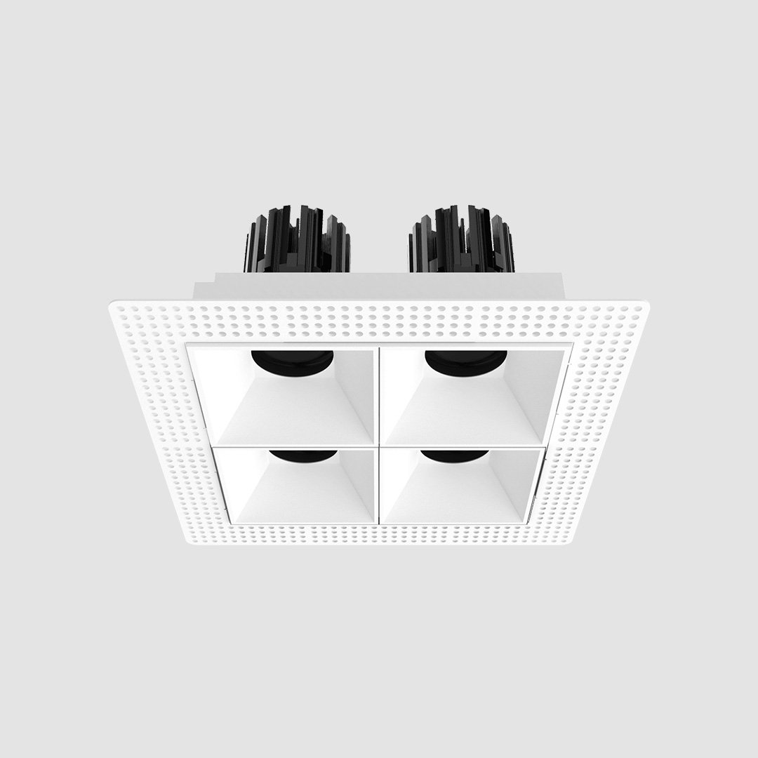 3 Inch Recessed Square Adjustable Quadruple Downlight