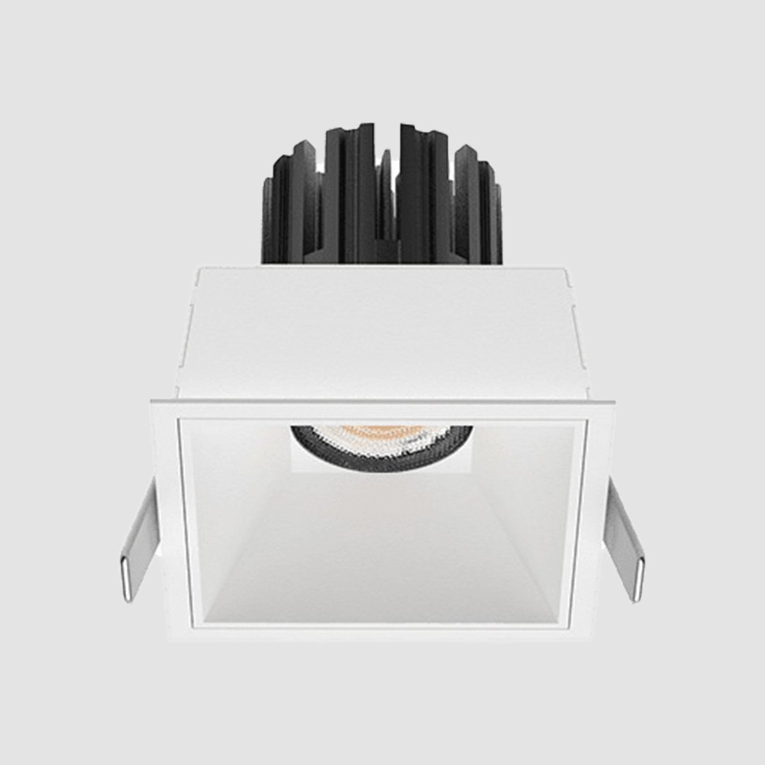 3 Inch Recessed Square Fixed IP65 Outdoor Downlight - White