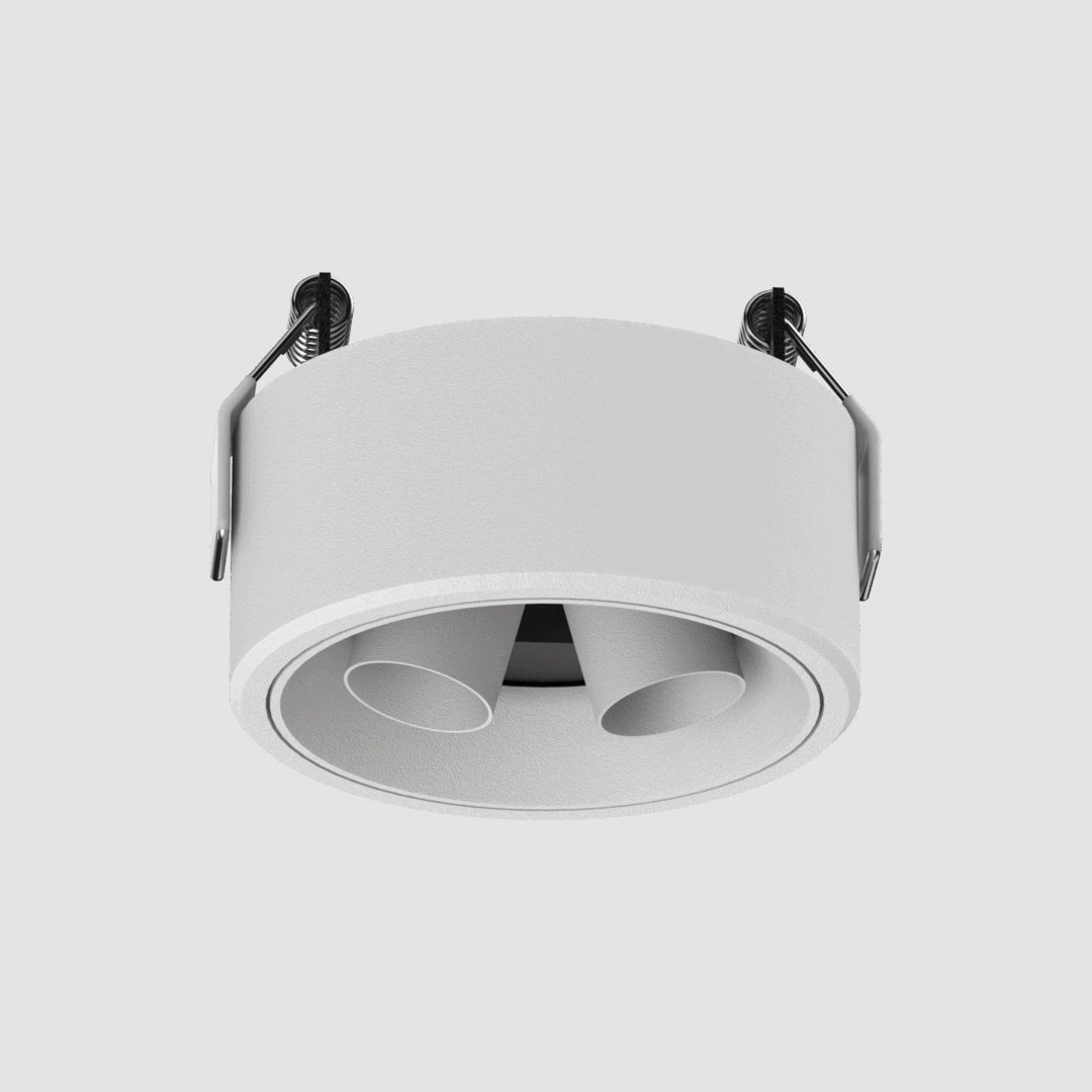 3 Inch Twin Mini Spotlight - White