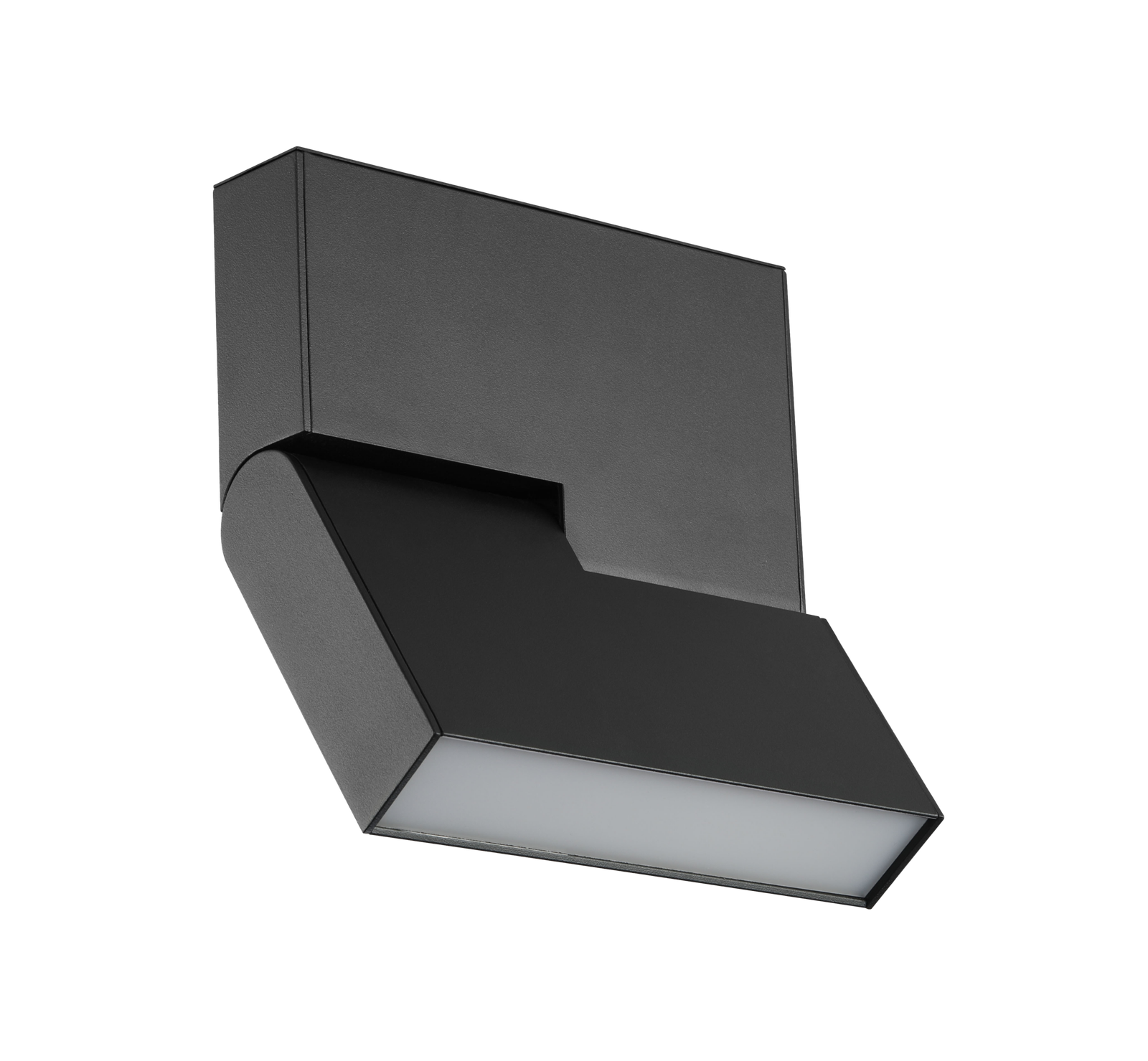 Folding Linear Diffuser - Standard Track - Black, 8W