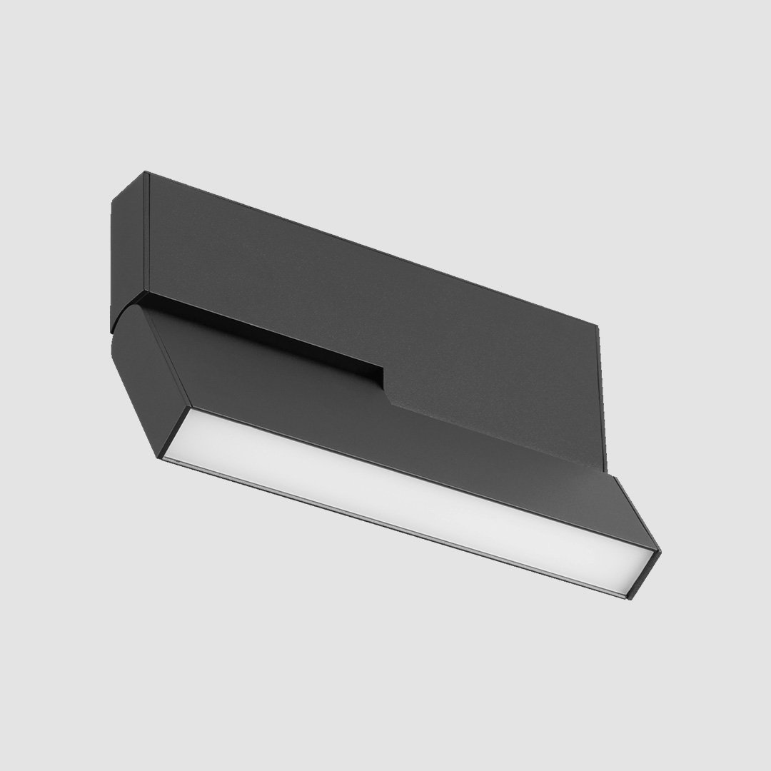 Folding Linear Diffuser - Slim Track - Black