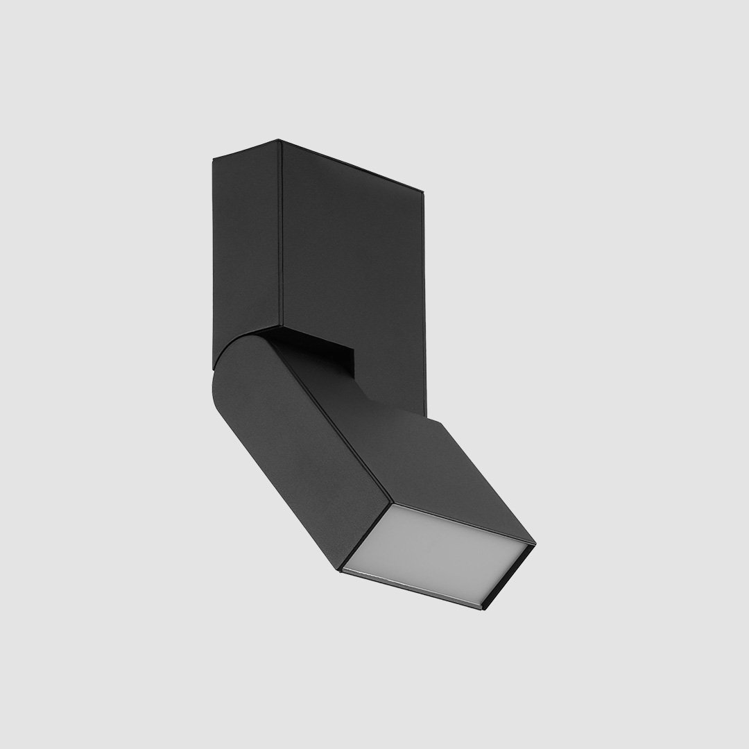 Folding Linear Diffuser - Slim Track - Black