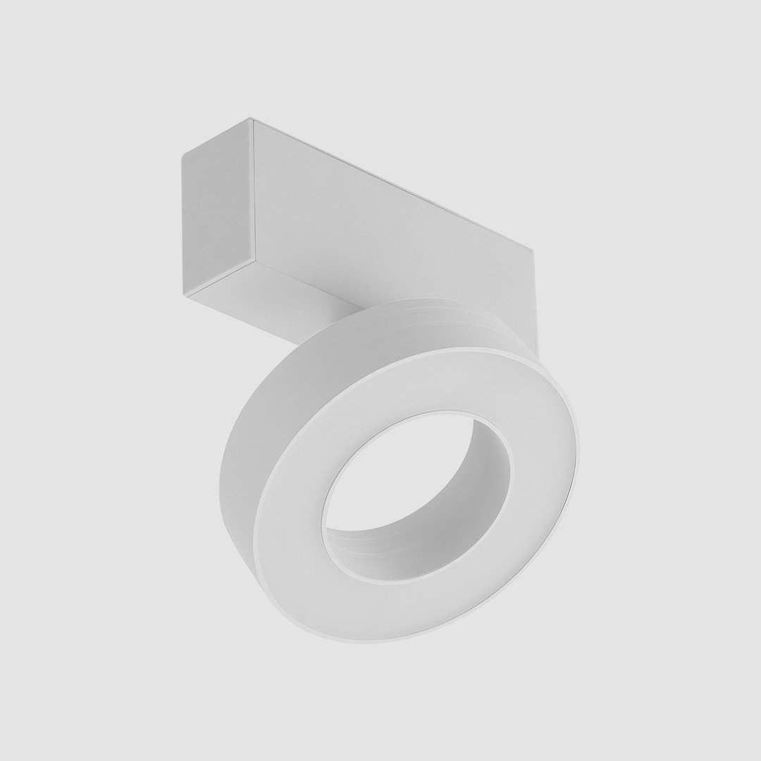 Halo Diffuser Attachment - Slim Track - 12W, White