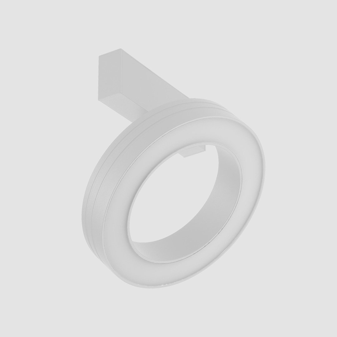 Halo Diffuser Attachment - Slim Track - 18W, White