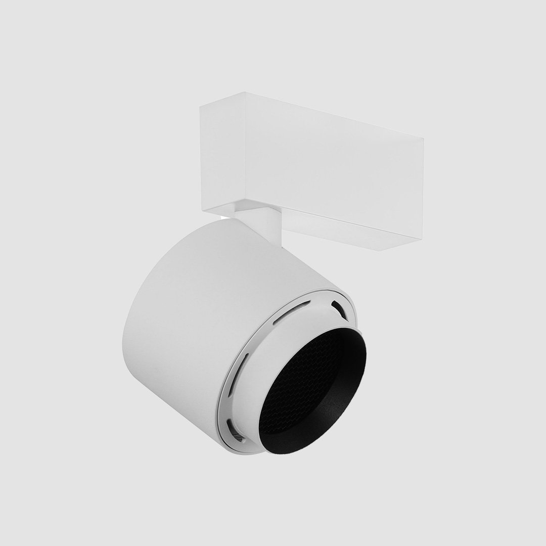 Modern Spot Light- Standard Track - White, 15W