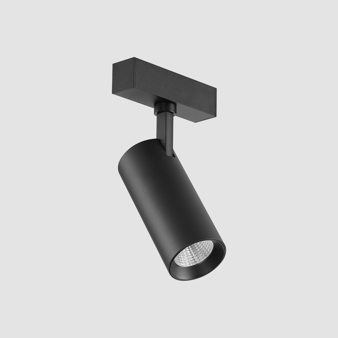 Round Spot Light - Slim Track - Black