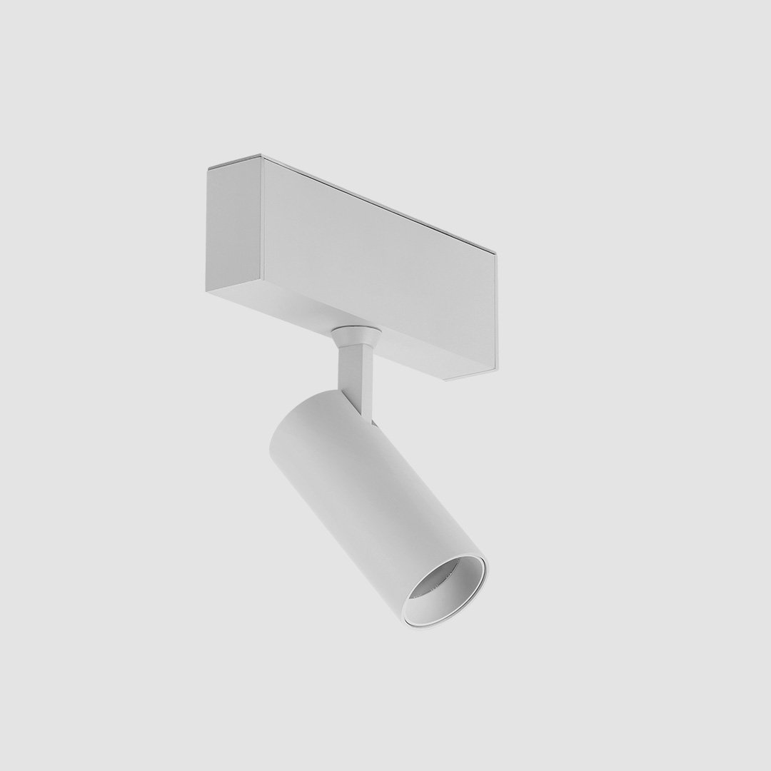 Round Spot Light - Slim Track - White