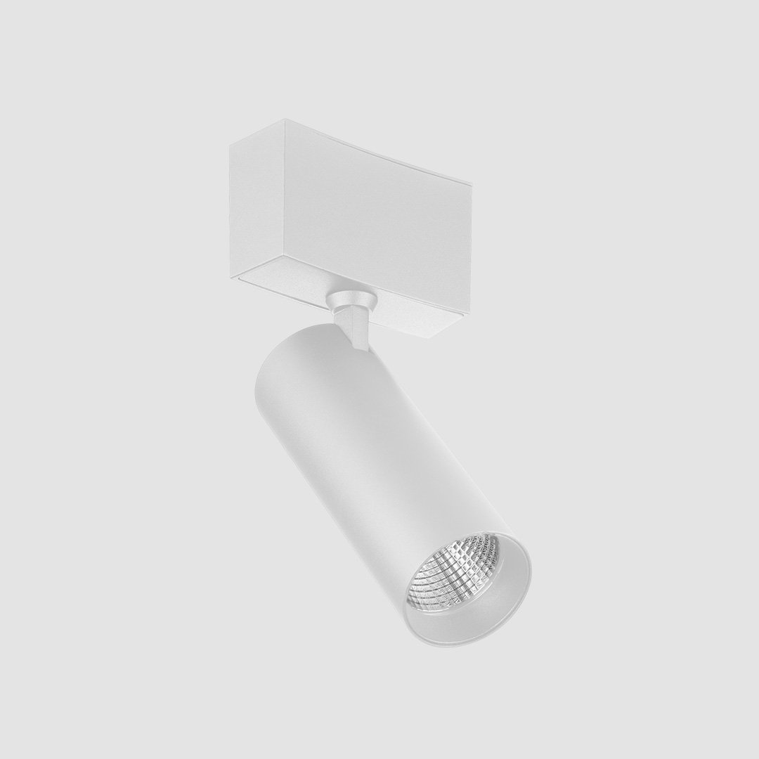 Round Spot Light - Slim Track - White