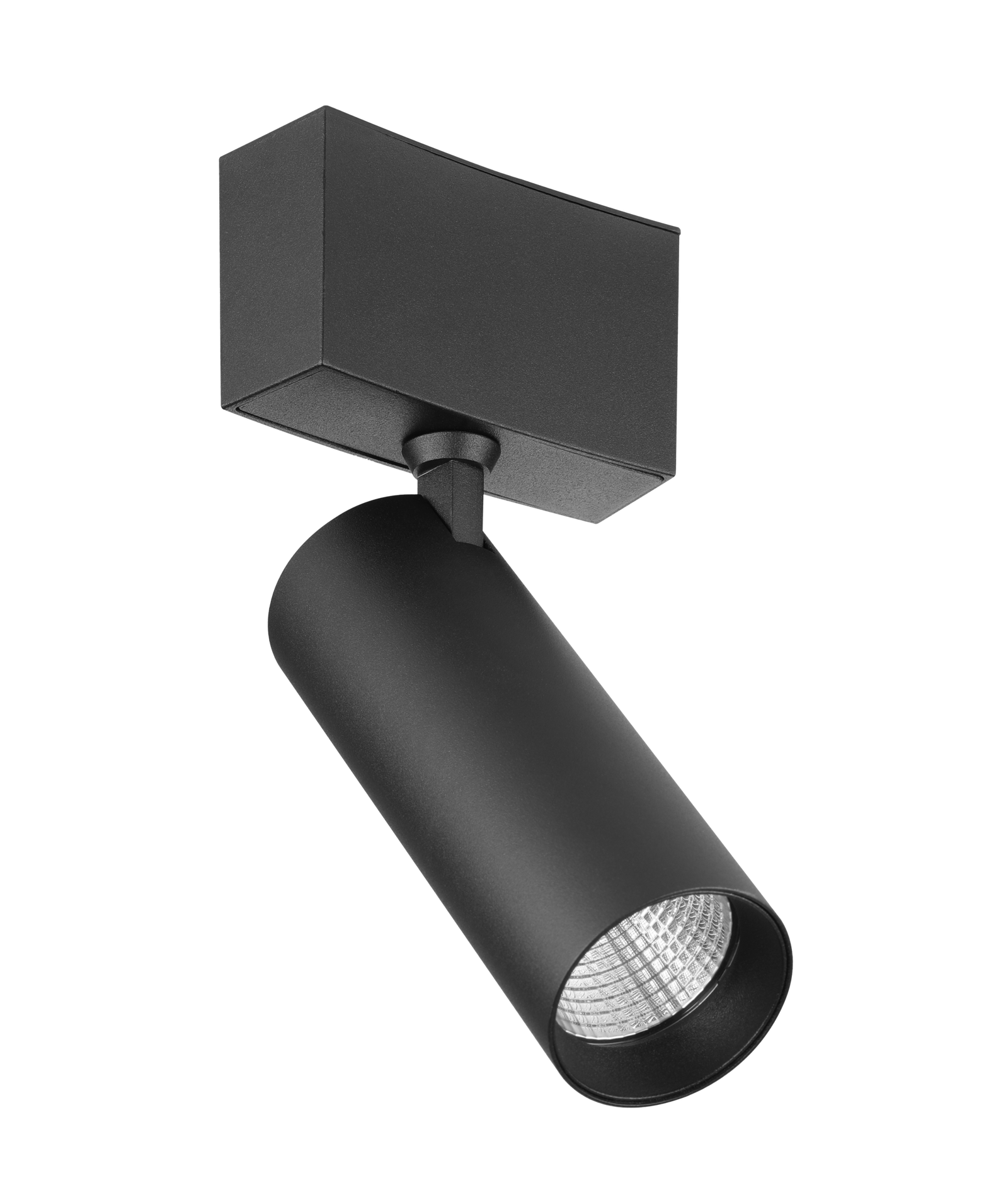 Round Spot Light - Standard Track - Black, 10W