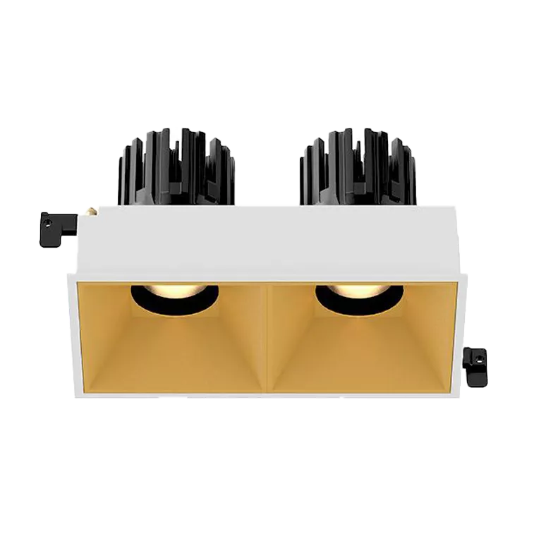 3 Inch Recessed Square Adjustable Double Downlight