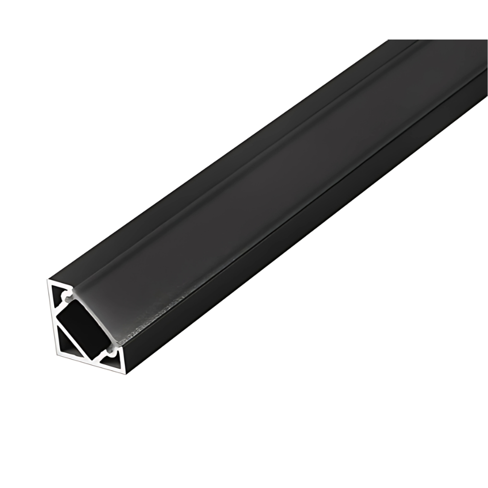 Led Aluminum Channel for Strip Lights - CR1818 - Black