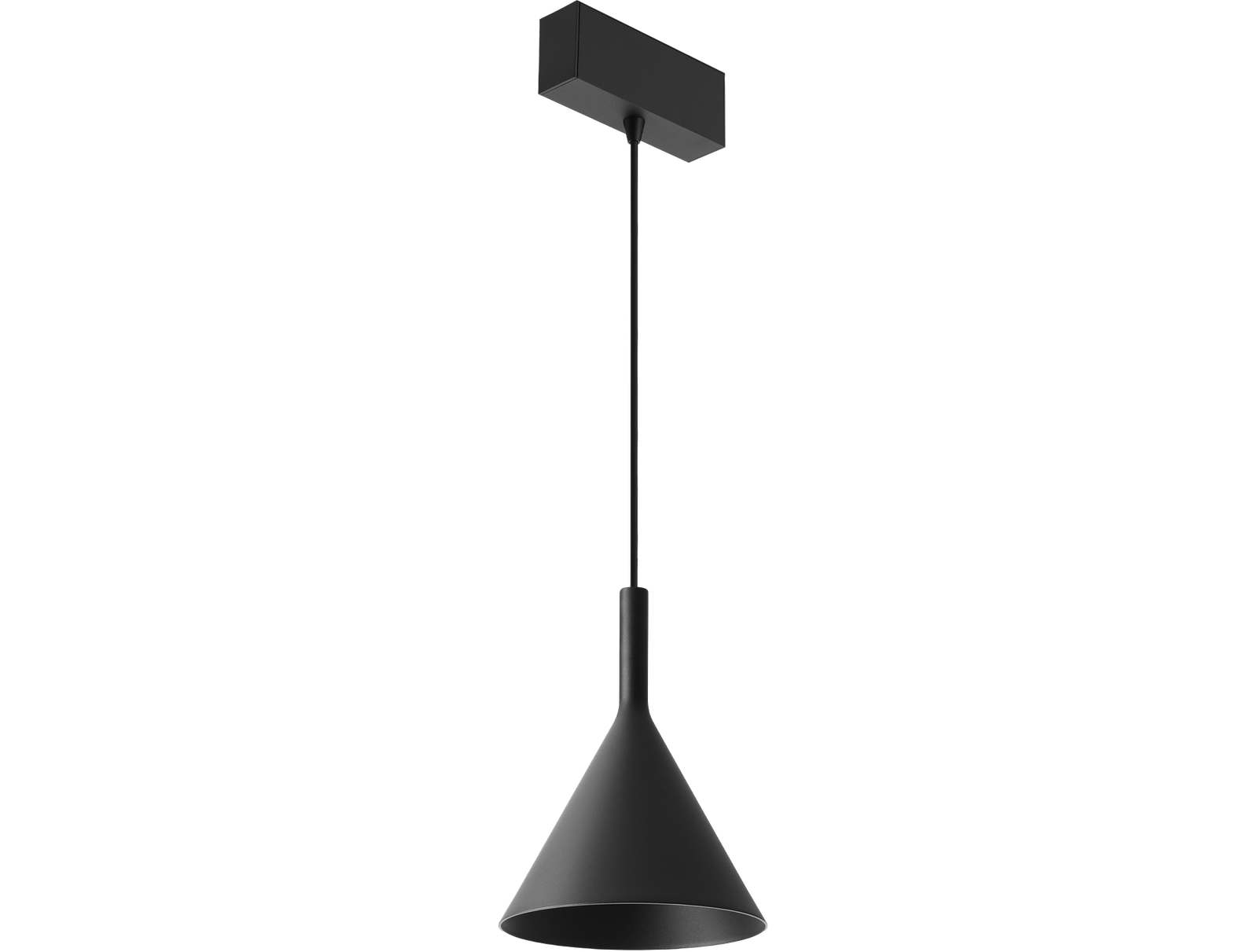 Modern Pendant - Standard Track - Black