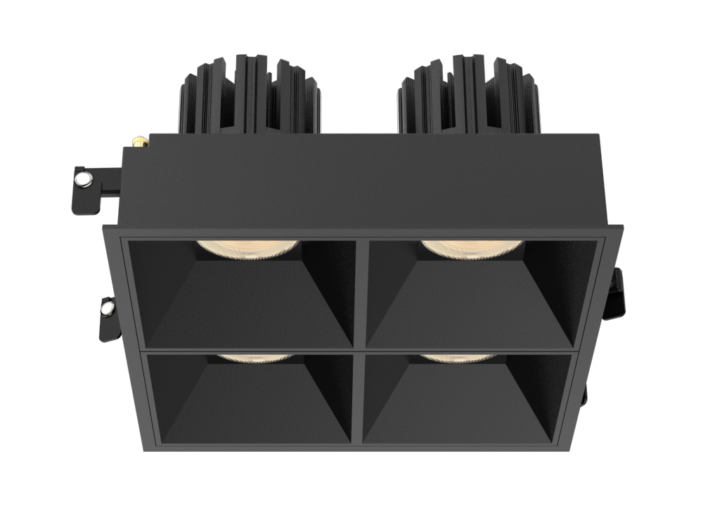 3 Inch Recessed Square Adjustable Quadruple Downlight