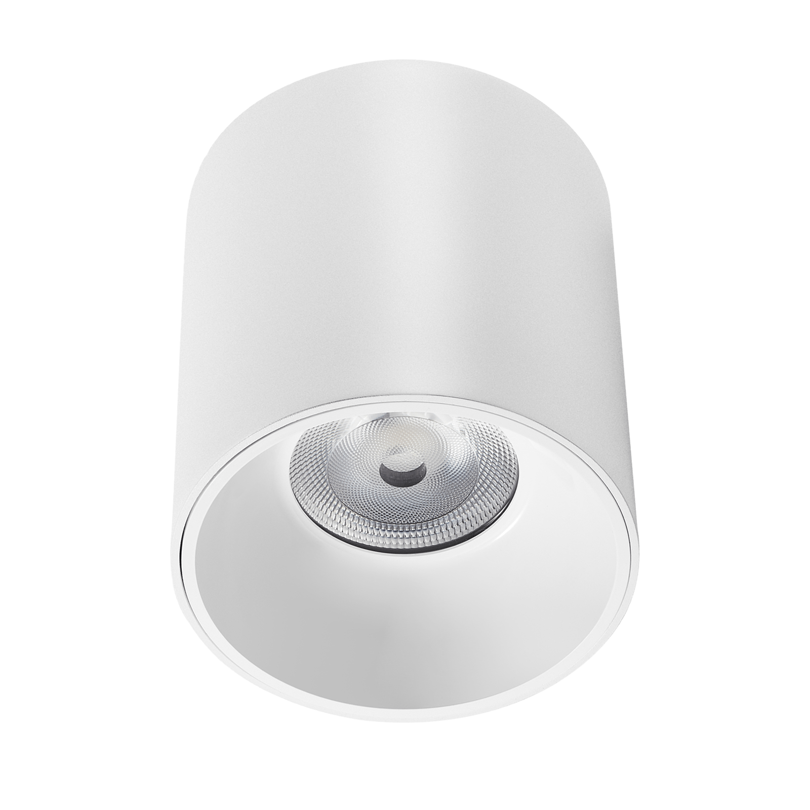 Round Surface Mounted Downlight - White, 5 inch (125mm)