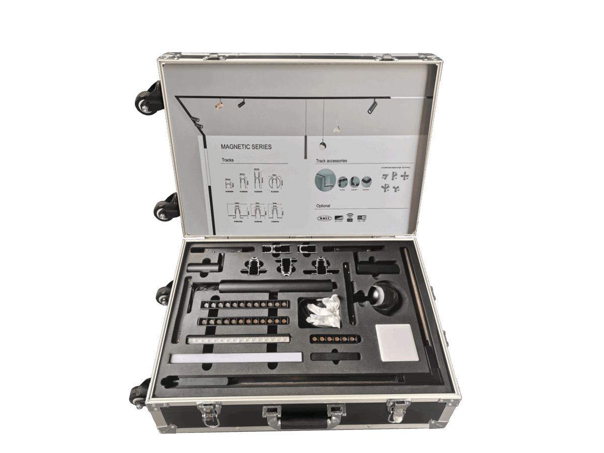 Nuordic Magnetic Track Lighting Demo Case (Reseller Sample Kit)