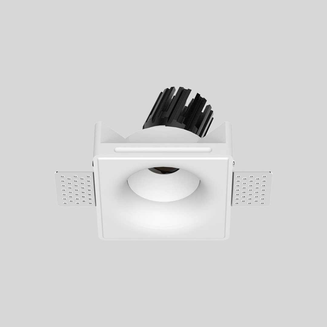 2 Inch Recessed Concave Gypsum Downlight - White