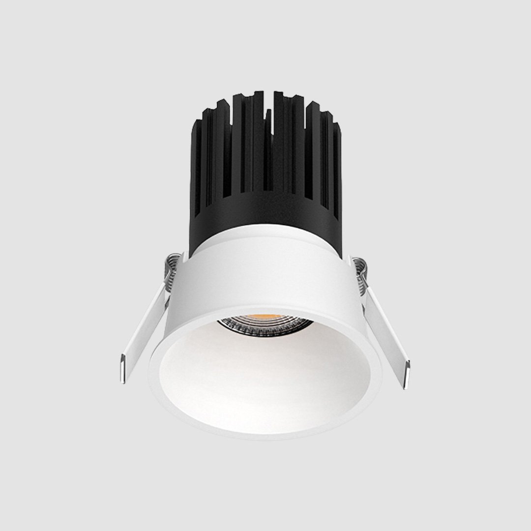 3.5 Inch Recessed Round Fixed Downlight - White