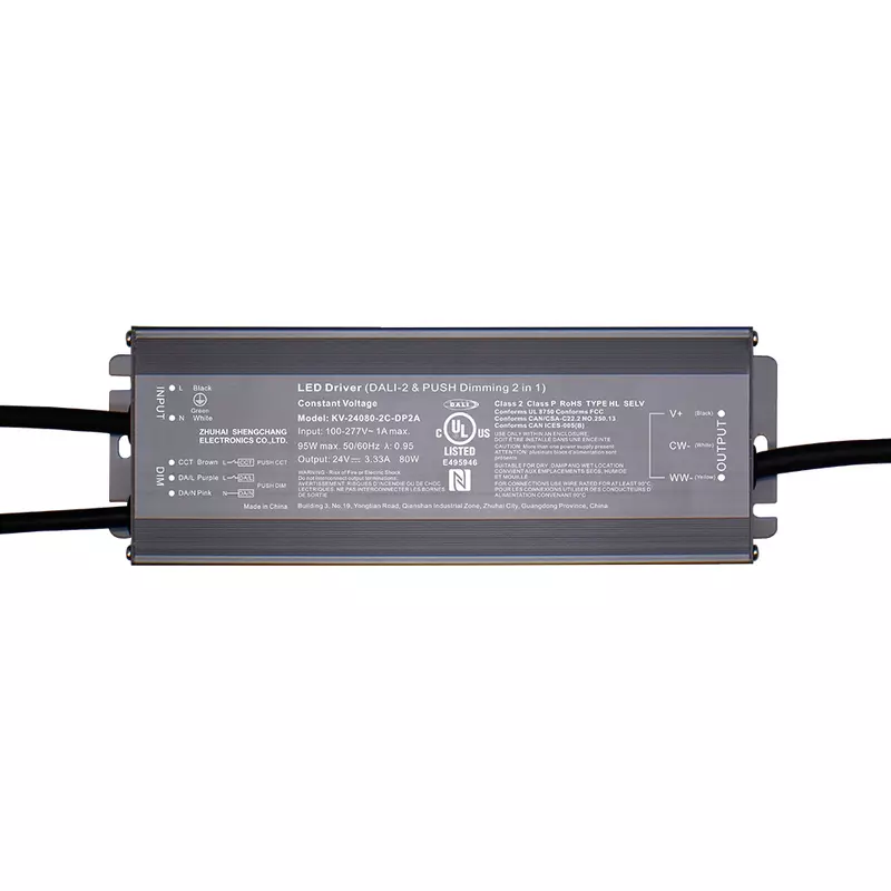 DALI-2 DT8 1-5 Channel Dimmable Constant Voltage Driver UL - Metal