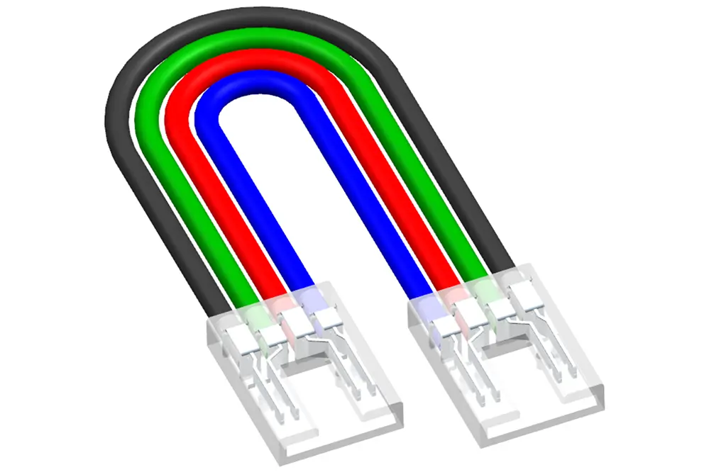 4-Pin RGB LED Strip Connector 50 Pack