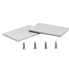 End Caps For Aluminum Profile - Aluminum, Gray